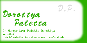 dorottya paletta business card